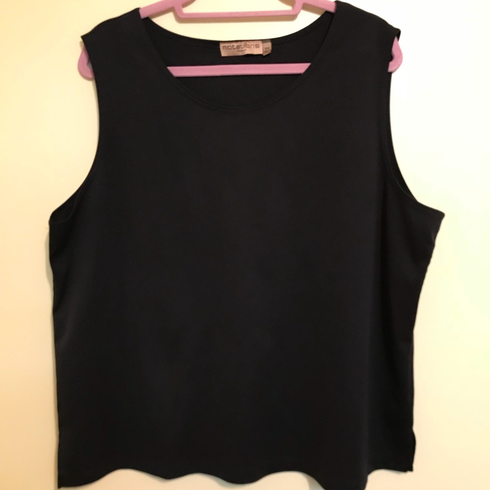 Notations Woman 3X Black Tank